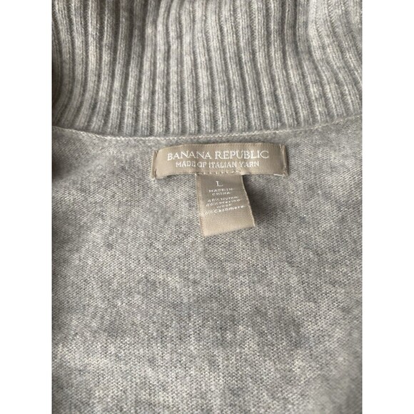 Banana Republic Open Front Cashmere Cardigan Merino Wool Sweater Women's Large - Picture 3 of 4